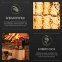 Log Barn Natürliche Anzündwolle - 200 Stück, Öko Anzünder Holzwolle für Holzöfen, Pizzaöfen, offene Feuer, Kaminanzünder und Grillanzünder - Echtes Log Barn Anfeuerholz (200 PC) 4