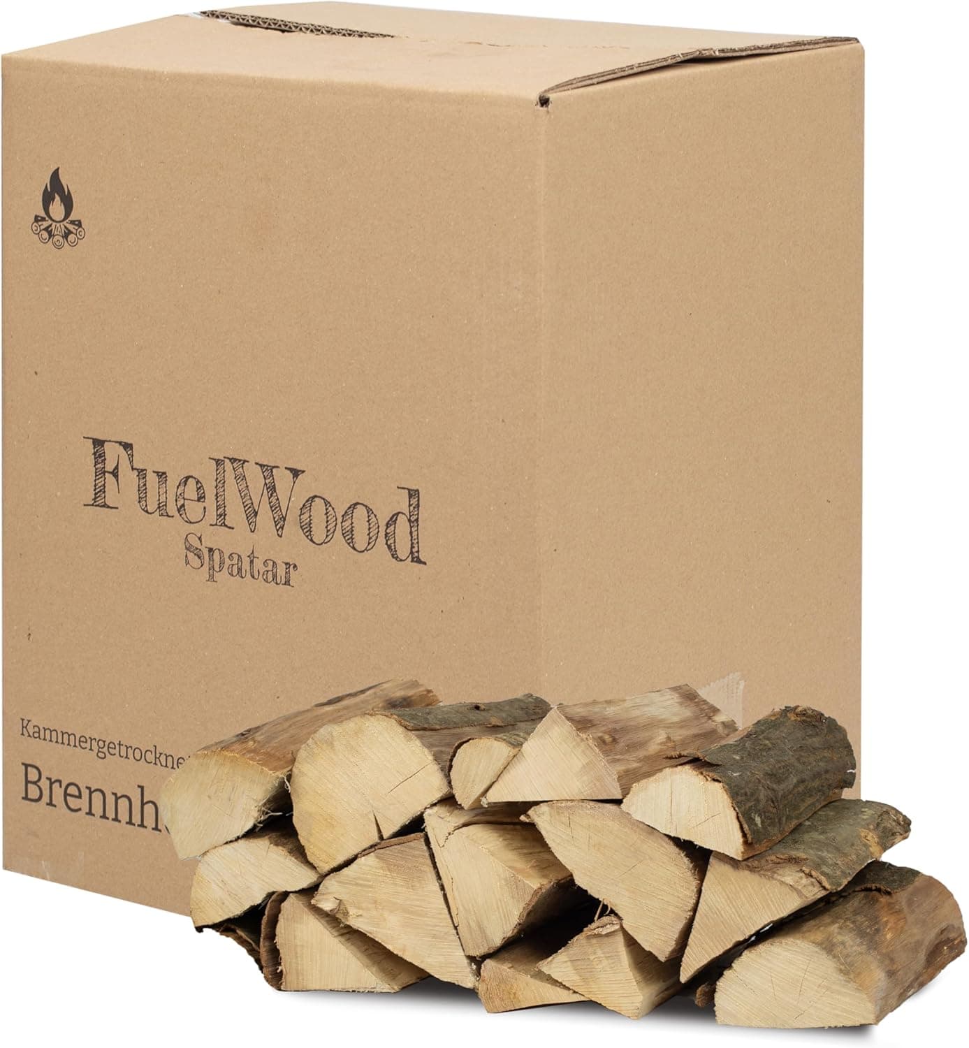 Premium Hainbuchen-Brennholz 25L – Ofengetrocknet, 25 cm Scheite, unter 15% Feuchte – Ideal für Ofen, Kamin, Grill, Barbecue & Lagerfeuer – Kaminholz, Feuerholz, Grillholz