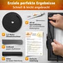 KAMINAT Ofen Dichtschnur - 2,5m Dichtschnur für Kaminofen - Feuerfestes Kamin Dichtband & Ofenrohr Dichtung - Hochwertige Kamin Dichtungsschnur inkl. Kleber - Dichtschnur Kaminofen Ø 6mm Breite 6