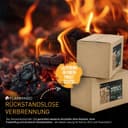 Flammingo® 12 kg Kamin-Anzünder Set, bestehend aus 8kg Holzwolleanzünder und 4kg Anzündsticks - aus Holzwolle und Wachs, ideal für Kamin, Ofen, Grill UVM. 3