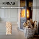 FINNAS Anzündwolle Kaminanzünder Grillanzünder Ofenanzünder Holzwolleanzünder 10kg ca 800 Stück Ökoanzünder Wachszünder Holzanzünder Feuerschale Lagerfeuer Smoker Lange Brenndauer 4