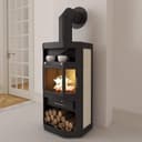 EEK A Kaminofen Victoria Taro, schwarz, dauerbrandfähig – 10kW 4
