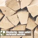 Buche Brennholz 25 cm Kaminholz 30, 60 oder 90kg für Kaminofen Lagerfeuer Feuerschale Ofen Grill Buchenholz kammergetrocknet ofenfertig Holzscheite Kingpower, Menge:90 kg 5