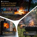 30 kg Brennholz Kaminholz Feuerholz Reine Eiche ofenfertig kammergetrocknet < 9% in 25cm (+/- 5cm) 5