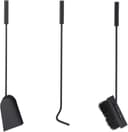 Relaxdays Kaminbesteck, 4-teilige Kamingarnitur mit Schaufel, Besen, Schürhaken & Halter, Ofenbesteck modern, schwarz, 61 x 15 x 15 cm 6
