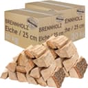 Brennholz Kaminholz Holz Eiche 40 kg Für Ofen und Kamin Kaminofen Feuerschale Grill Feuerholz Holzscheite Wood 25 cm kammergetrocknet flameup 1