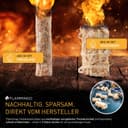 Flammingo® 12 kg Kamin-Anzünder Set, bestehend aus 8kg Holzwolleanzünder und 4kg Anzündsticks - aus Holzwolle und Wachs, ideal für Kamin, Ofen, Grill UVM. 5