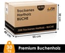 30kg Brennholz - 100% Buche, ofenfertig, Scheitlänge ca. 25 oder ca. 33 cm - für Kamin, Ofen, Feuerschalen, Lagerfeuer - Buchenholz Kaminholz Feuerholz Grillholz (Scheitlänge ca.33cm) 4