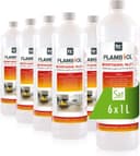 Höfer Chemie Bioethanol 96,6% Premium 6 x 1 L - Ethanol für Tischkamin, Kamin & Gartendeko für Draußen - Rauch- und Rußfrei - Aus Mais & Zuckerrüben 1