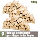 Buche Brennholz 25 cm Kaminholz 30, 60 oder 90kg für Kaminofen Lagerfeuer Feuerschale Ofen Grill Buchenholz kammergetrocknet ofenfertig Holzscheite Kingpower, Menge:90 kg 2