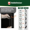 Veddelholzer 2,5 m komplett Set Ø 12mm Ofendichtband, Ofendichtung, Backofen Dichtung, Ofendichtschnur für Kaminofen, Öfen und Kaminofen Inkl. Hochtemperaturkleber, Handschuhe, Hülsen und Anleitung 2