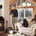 Relaxdays Kaminbesteck, 4-teilige Kamingarnitur mit Schaufel, Besen, Schürhaken & Halter, Ofenbesteck modern, schwarz, 61 x 15 x 15 cm 5