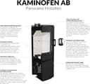 KRATKI Stahlofen AB-2 | 10 kW | RRØ 150 mm | Holzofen 105,2 x 76,1 x 46 cm | Stahlofen mit Verglasung | Erfüllt die Norme BImSchV Stufe 2, 15a B-VG | Kaminofen ideal für Jede Wohnung & Zuhause 8