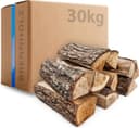 30kg Eichen Brennholz - Kammergetrocknetes Feuerholz 30cm Scheite für Kamin, Ofen & Feuerschale - 100% Naturholz, Hoher Brennwert, Raucharm, Ideal für Grill, Lagerfeuer, Smoker & Dekoration 1