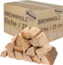 Brennholz Kaminholz Holz Eiche 20 kg Für Ofen und Kamin Kaminofen Feuerschale Grill Feuerholz Holzscheite Wood 25 cm kammergetrocknet flameup 1