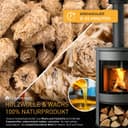 Flammingo® 12 kg Kamin-Anzünder Set, bestehend aus 8kg Holzwolleanzünder und 4kg Anzündsticks - aus Holzwolle und Wachs, ideal für Kamin, Ofen, Grill UVM. 4