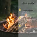 Flameup Brennholz Buche, Kaminholz mit Rinde, Buchenholz, Feuerholz für Ofen, Kamin, Kaminofen, Feuerschale, Grill, Holzscheite 25 cm, getrocknet, Menge:120 kg 4