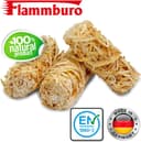 FLAMMBURO (10kg = ca. 800 Stück) Anzündwolle für Kamin, Ofen und Grill – Ökologischer Holzanzünder, Kaminanzünder, Grillanzünder, Anzünder Holzwolle Varianten: (3kg) / (5kg) / (15kg) 2