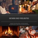 Log Barn Natürliche Anzündwolle - 200 Stück, Öko Anzünder Holzwolle für Holzöfen, Pizzaöfen, offene Feuer, Kaminanzünder und Grillanzünder - Echtes Log Barn Anfeuerholz (200 PC) 3