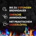 Feuerfarben Pulver für buntes Feuer 250 Gramm für Feuerstellen, Kamin, Ofen, Lagerfeuer oder für Outdoor-Events. Mach Dein Feuer bunt! Feuer Farbe ausprobieren und genießen. 5