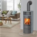THERMIA Kaminofen München, Naturstein, 7 kW, Dauerbrand, Automatik grau 2