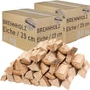 Brennholz Kaminholz Holz Eiche 60 kg Für Ofen und Kamin Kaminofen Feuerschale Grill Feuerholz Holzscheite Wood 25 cm kammergetrocknet flameup 1