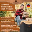 BLACK OAK Montana XL 60L Filzkorb & Holzkorb für Kaminholz - Leder Applikation + rutschfeste Griffe + Fronttasche extra groß - Filz Tasche Korb für Holz faltbar Transport & Aufbewahrung dunkelgrau 7