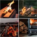 Brennholz Kaminholz Holz Eiche 10 kg Für Ofen und Kamin Kaminofen Feuerschale Grill Feuerholz Holzscheite Wood 25 cm kammergetrocknet flameup 5