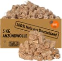 Anzünder Holzwolle 5kg (ca. 400 Stück), Kaminanzünder, Grillanzünder, Anzündwolle, Ofenanzünder, Feueranzünder, Holzwolle Anzünder, Grill Anzünder, Holzanzünder, Anzünder Kamin, auch in 2kg und 10kg. 1
