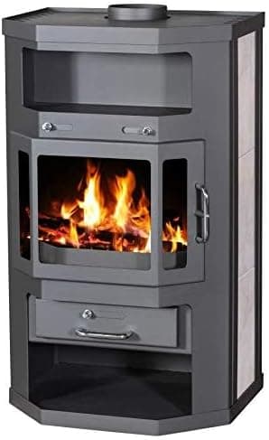 EEK A Kaminofen Victoria Taro, schwarz, dauerbrandfähig – 10kW