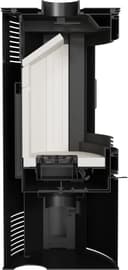 KRATKI Stahlofen AB-2 | 10 kW | RRØ 150 mm | Holzofen 105,2 x 76,1 x 46 cm | Stahlofen mit Verglasung | Erfüllt die Norme BImSchV Stufe 2, 15a B-VG | Kaminofen ideal für Jede Wohnung & Zuhause 5