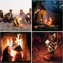 Brennholz Kaminholz Holz Eiche 10 kg Für Ofen und Kamin Kaminofen Feuerschale Grill Feuerholz Holzscheite Wood 25 cm kammergetrocknet flameup 4