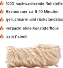FINNAS Anzündwolle Kaminanzünder Grillanzünder Ofenanzünder Holzwolleanzünder 10kg ca 800 Stück Ökoanzünder Wachszünder Holzanzünder Feuerschale Lagerfeuer Smoker Lange Brenndauer 3