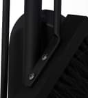 Relaxdays Kaminbesteck, 4-teilige Kamingarnitur mit Schaufel, Besen, Schürhaken & Halter, Ofenbesteck modern, schwarz, 61 x 15 x 15 cm 8