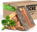 30 kg Brennholz Kaminholz Feuerholz Reine Eiche ofenfertig kammergetrocknet < 9% in 25cm (+/- 5cm) 1